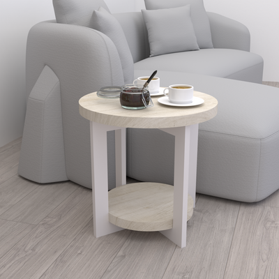 Creek Round Coffee Table – Modern Living Room Center Table
