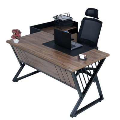 Bavel Manager Office Table 5 ft with Side Rack – Premium Executive Desk