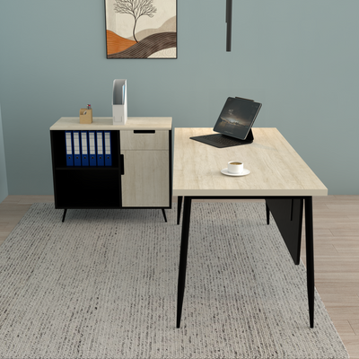 Creek Manager Office Table 5 ft with Side Rack – Executive Desk